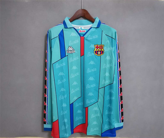 96/97 Barcelona Away Retro Long Sleeve