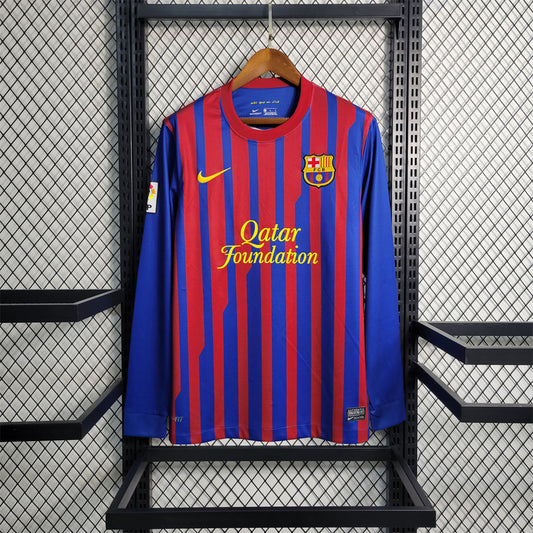 11/12 Barcelona Home Retro Long Sleeve