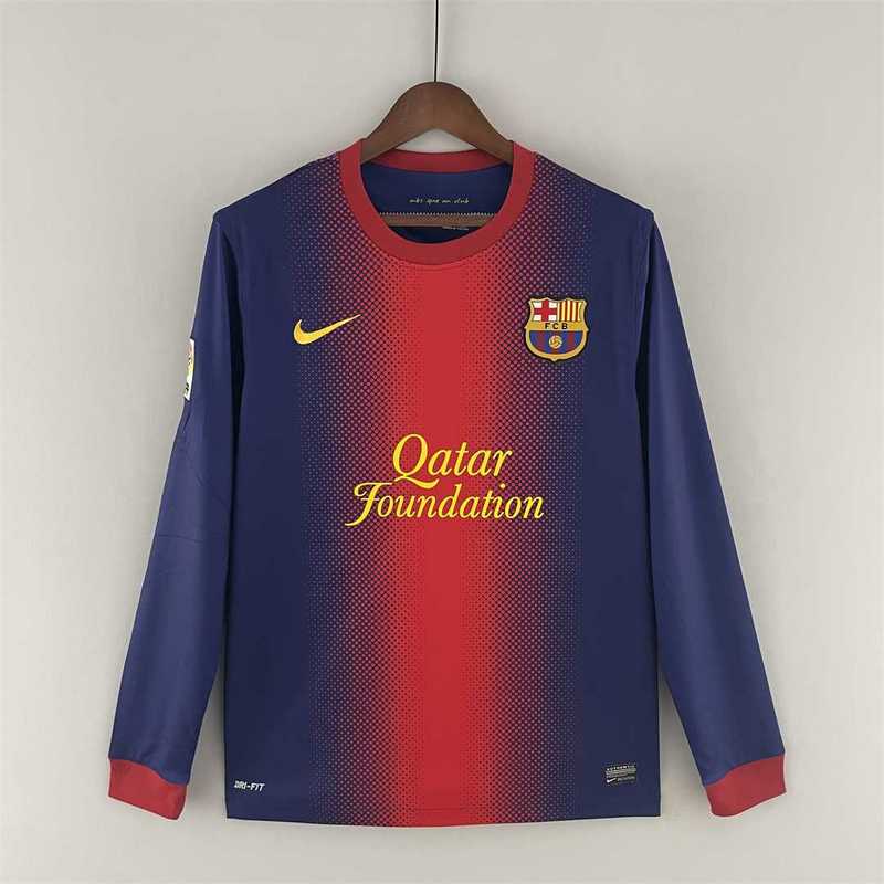 12/13 Barcelona Home Retro Long Sleeve