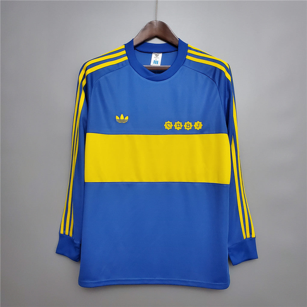 81/82 Boca Juniors Home Retro Long Sleeve