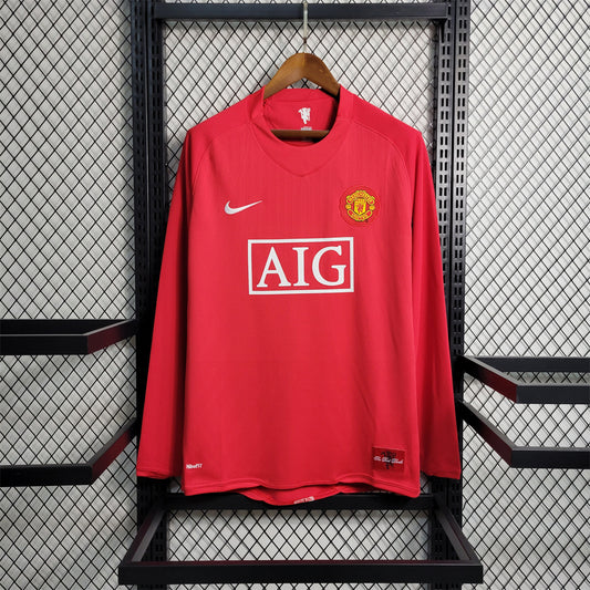 07/08 Manchester United Home Retro Long Sleeve
