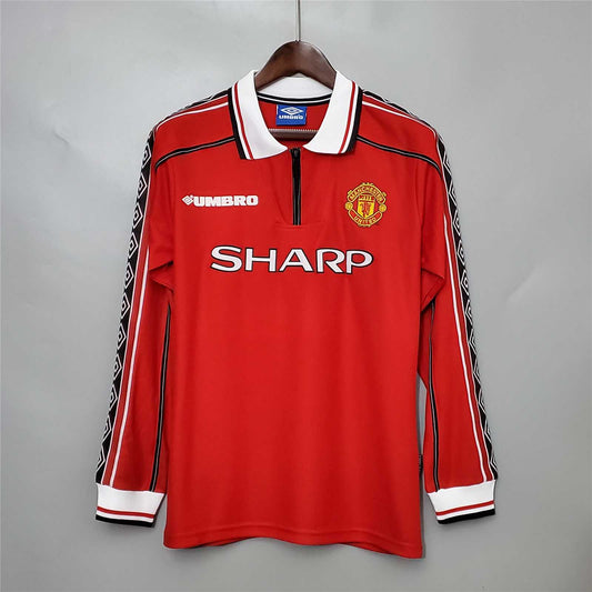 98/99 Manchester United Home Retro Long Sleeve