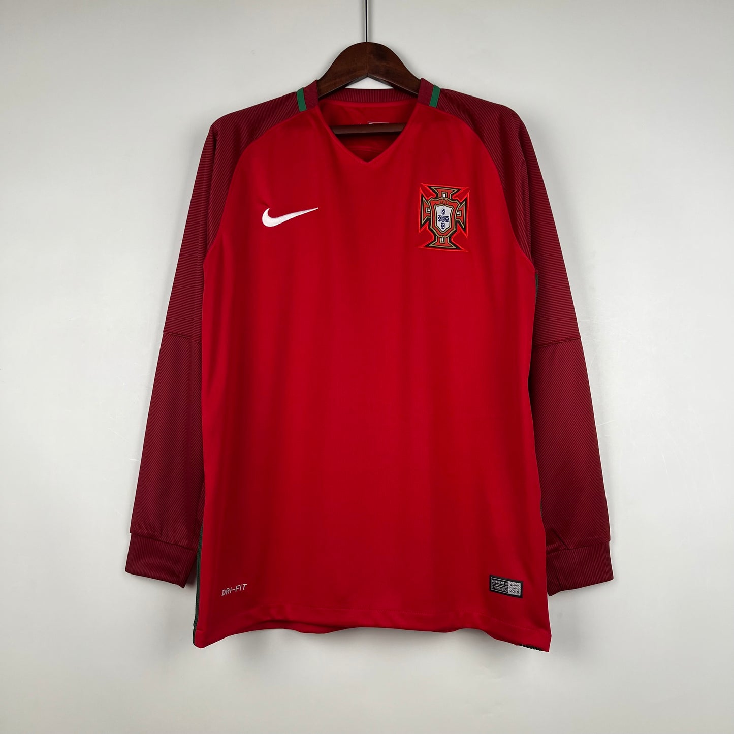 2016 Portugal Home Retro Long Sleeve