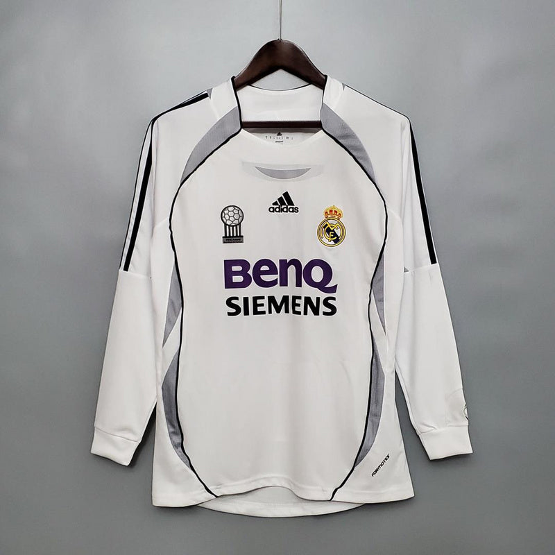 06/07 Real Madrid Home Retro Long Sleeve