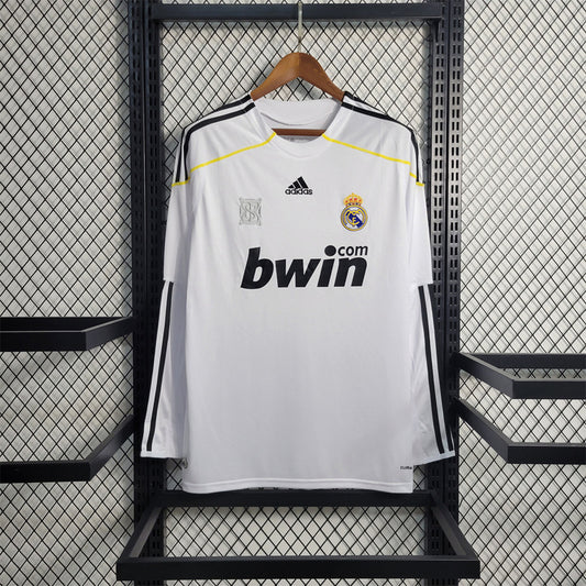 09/10 Real Madrid Home Retro Long Sleeve